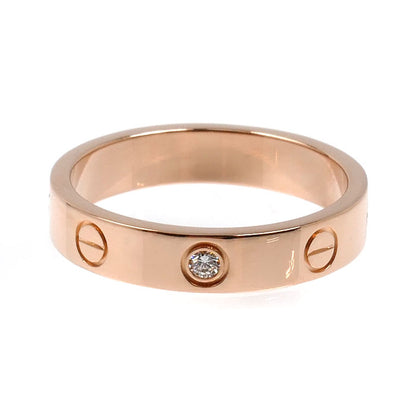 CARTIER カルティエ K18PG ピンクゴールド ミニラブ 1Pダイヤ リング・指輪 B4050754 ダイヤモンド 13.5号 54 4.5g レディース【中古】【美品】