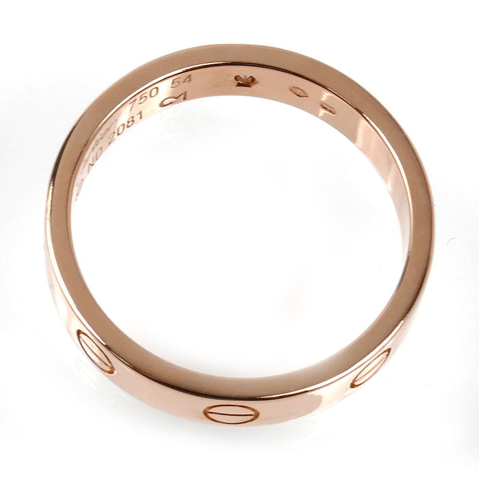CARTIER カルティエ K18PG ピンクゴールド ミニラブ 1Pダイヤ リング・指輪 B4050754 ダイヤモンド 13.5号 54 4.5g レディース【中古】【美品】