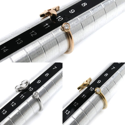LOUIS VUITTON ルイ・ヴィトン K18YG/PG/WG バーグ モノグラム イディール スリーゴールド リング・指輪 Q9F15D 043719 ダイヤモンド 10号 50 5.6g レディース【中古】【美品】
