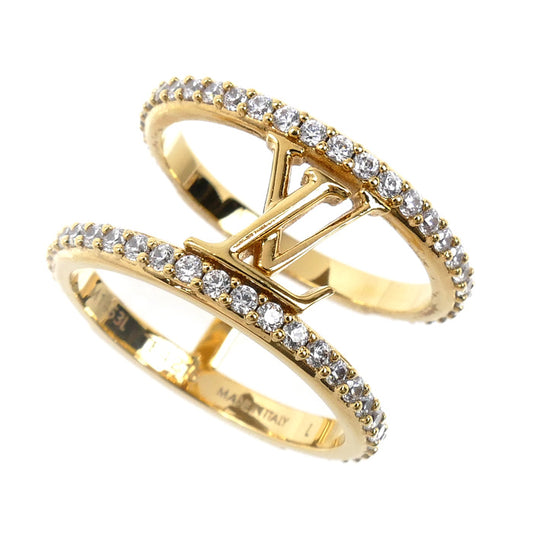 LOUIS VUITTON ルイ・ヴィトン GP ラインストーン リング･LV アイコニック ストラス リング・指輪 M1463L TE4215 15号 レディース【中古】