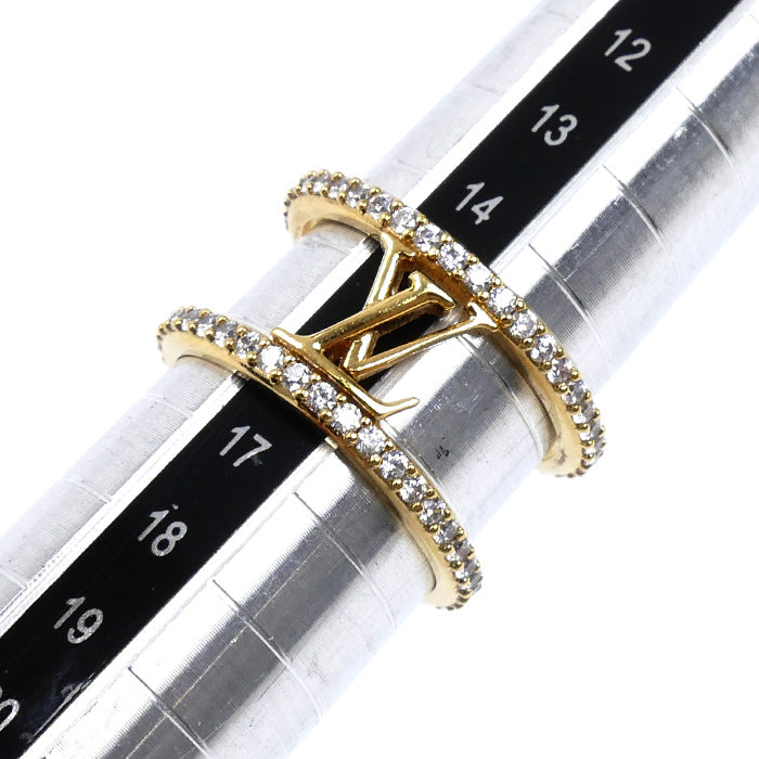 LOUIS VUITTON ルイ・ヴィトン GP ラインストーン リング･LV アイコニック ストラス リング・指輪 M1463L TE4215 15号 レディース【中古】