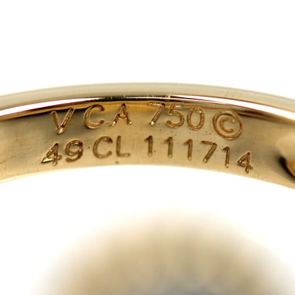 Van Cleef & Arpels ヴァンクリーフ＆アーペル K18YG イエローゴールド ヴィンテージアルハンブラ シェルダイヤ リング・指輪 VCARA41149 ダイヤモンド 9号 49 6.2g レディース【中古】