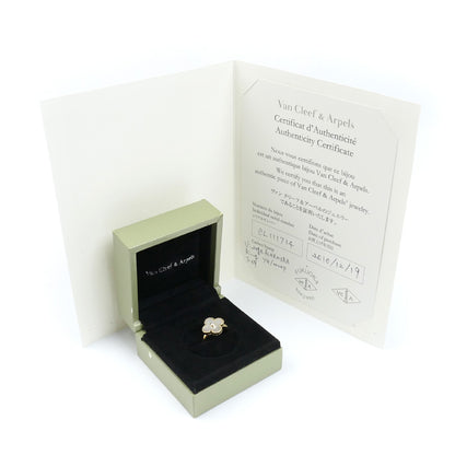 Van Cleef & Arpels ヴァンクリーフ＆アーペル K18YG イエローゴールド ヴィンテージアルハンブラ シェルダイヤ リング・指輪 VCARA41149 ダイヤモンド 9号 49 6.2g レディース【中古】