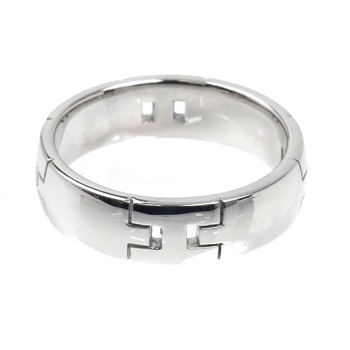 HERMES エルメス K18WG ホワイトゴールド ヘラクレス リング・指輪 16号 56 8.2g メンズ【中古】【美品】