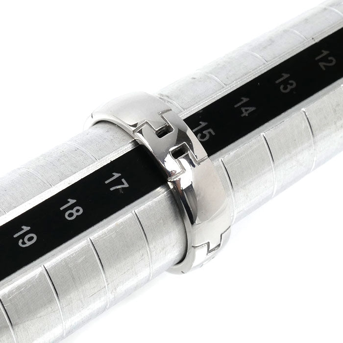 HERMES エルメス K18WG ホワイトゴールド ヘラクレス リング・指輪 16号 56 8.2g メンズ【中古】【美品】