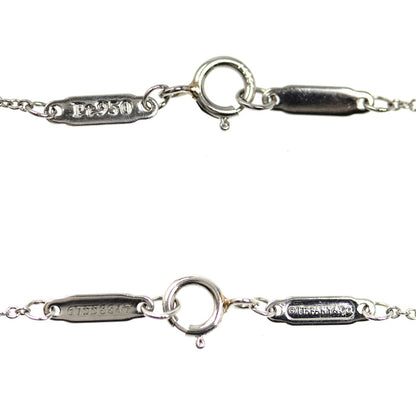TIFFANY&Co. ティファニー Pt950プラチナ プリンセスカット ネックレス ダイヤモンド0.20ct 2.4g 40cm レディース【中古】【美品】