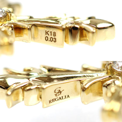 ゆきざき K18YG イエローゴールド レガリア ネックレス MR34.12.6.5 喜平6面Wカット ダイヤモンド0.03ct 12.9g 50cm レディース【中古】