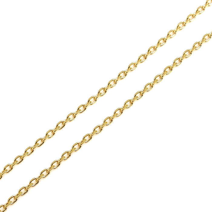 Vendome Aoyama ヴァンドーム青山 K18YG イエローゴールド リュール ネックレス ダイヤモンド0.30ct 1.9g 40cm レディース【中古】