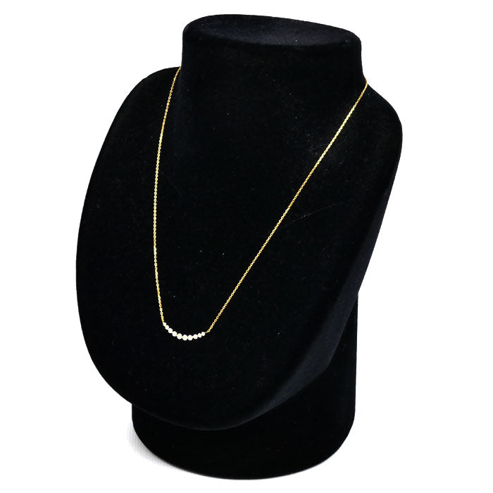 Vendome Aoyama ヴァンドーム青山 K18YG イエローゴールド リュール ネックレス ダイヤモンド0.30ct 1.9g 40cm レディース【中古】