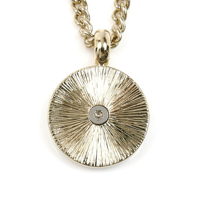 CHANEL シャネル GP ラインストーン ココマーク ネックレス ABG026 B21074 59cm レディース【中古】【美品】