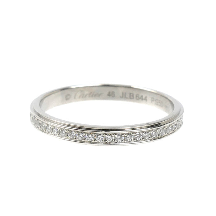 CARTIER カルティエ Pt950プラチナ ダムール ウェディング フル ダイヤ リング・指輪 B4093646 ダイヤモンド 6号 46 1.9g レディース【中古】【美品】