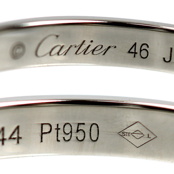 CARTIER カルティエ Pt950プラチナ ダムール ウェディング フル ダイヤ リング・指輪 B4093646 ダイヤモンド 6号 46 1.9g レディース【中古】【美品】