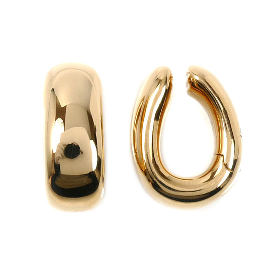 Pomellato ポメラート K18PG ピンクゴールド イコニカ クリップ イヤリング POB7121-O7000-00000 14.1g レディース【中古】【美品】