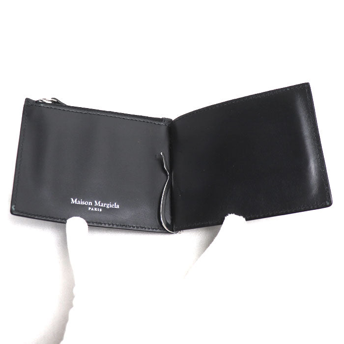 MAISON MARGIELA メゾンマルジェラ 4ステッチ マネークリップウォレット 二つ折り財布 ブラック SA1UI0018P4745T8013 メンズ【中古】