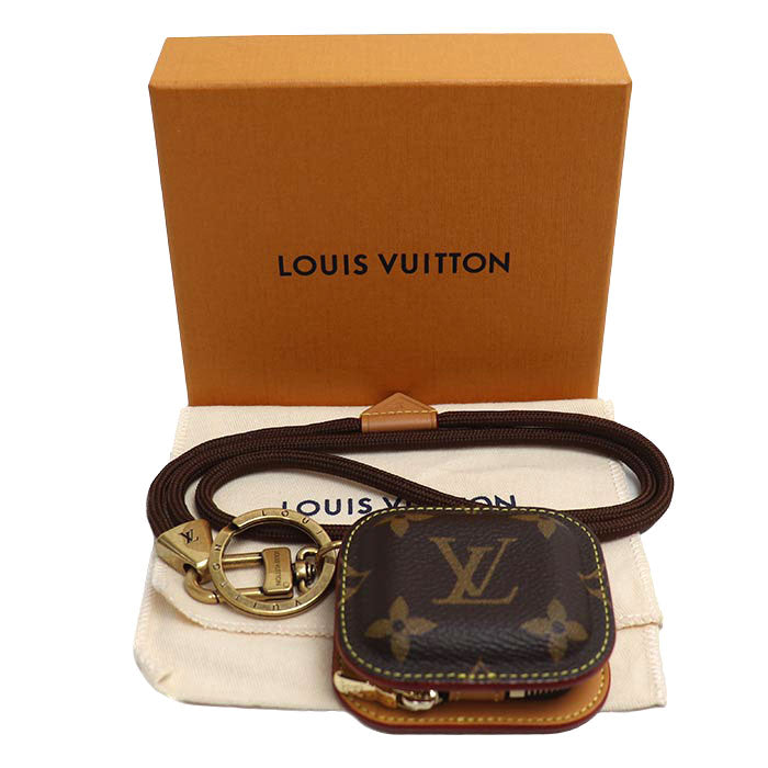 LOUIS VUITTON ルイ・ヴィトン キーホルダー＆バッグチャーム･LV チューン キーホルダー ブラウン M03294 PT3235 イヤホンケース チャーム ユニセックス【中古】【極美品】