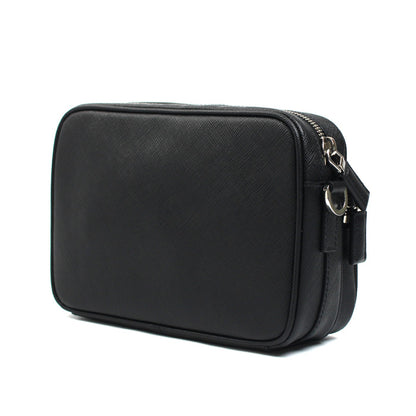 PRADA プラダ サフィアーノ レザー ショルダーバッグ ブラック 2VH170_9Z2_F0002 ユニセックス【中古】【美品】