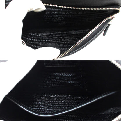 PRADA プラダ サフィアーノ レザー ショルダーバッグ ブラック 2VH170_9Z2_F0002 ユニセックス【中古】【美品】