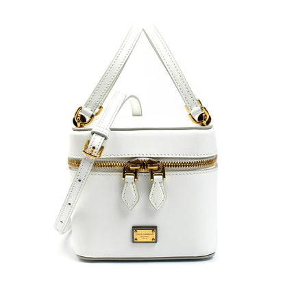 DOLCE&GABBANA ドルチェアンドガッバーナ シシリー バニティ 2Wayショルダーバッグ ホワイト BB7715B732180002 レディース【中古】【美品】
