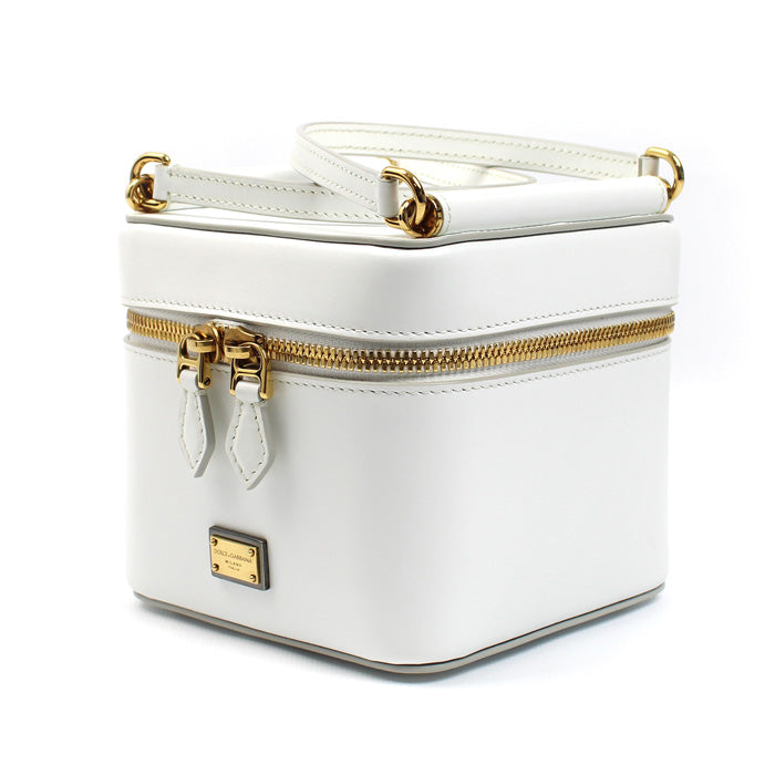 DOLCE&GABBANA ドルチェアンドガッバーナ シシリー バニティ 2Wayショルダーバッグ ホワイト BB7715B732180002 レディース【中古】【美品】
