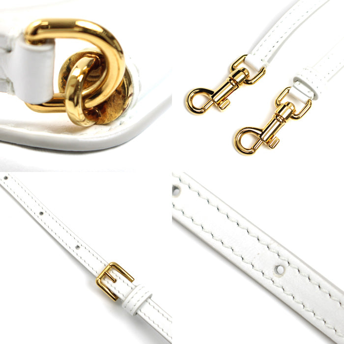 DOLCE&GABBANA ドルチェアンドガッバーナ シシリー バニティ 2Wayショルダーバッグ ホワイト BB7715B732180002 レディース【中古】【美品】