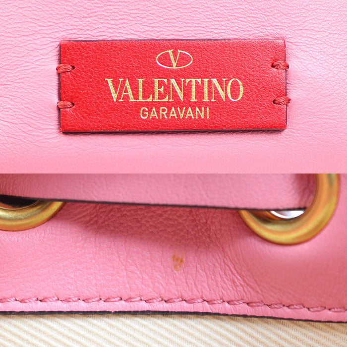 Valentino Garavani ヴァレンティノ・ガラヴァーニ Vロゴ 2Wayショルダーバッグ ピンク XW9B0G54NJC レディース【中古】