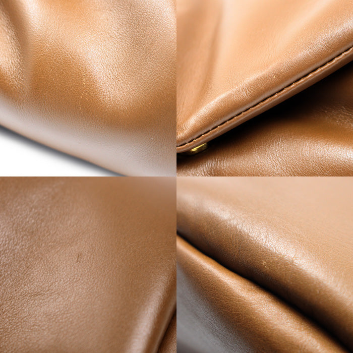 JIL SANDER ジルサンダー カン ノーロ パディング グランデ ショルダーバッグ ブラウン J08WD0056 レディース【中古】