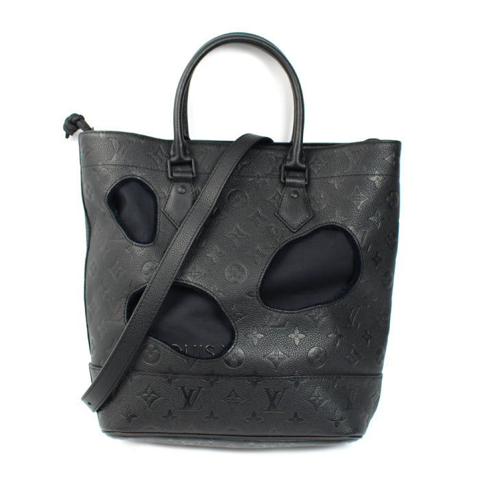 LOUIS VUITTON ルイ・ヴィトンコムデギャルソン ウィズ ホールズ PM 川久保玲コラボ 2Wayショルダーバッグ モノグラムアンプラント ブラック M45887 AR0281 レディース【中古】【美品】