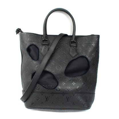 LOUIS VUITTON ルイ・ヴィトンコムデギャルソン ウィズ ホールズ PM 川久保玲コラボ 2Wayショルダーバッグ モノグラムアンプラント ブラック M45887 AR0281 レディース【中古】【美品】