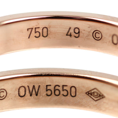 CARTIER カルティエ K18PG ピンクゴールド エングレーブド リング・指輪 B4086449 ダイヤモンド 9号 49 3.4g レディース【中古】【美品】