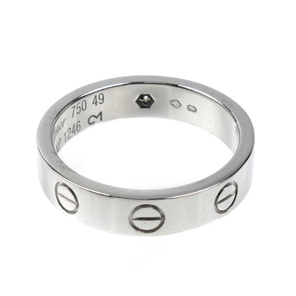 CARTIER カルティエ K18WG ホワイトゴールド ミニラブ 1P ダイヤ リング・指輪 B4050549 ダイヤモンド 9号 49 4.5g レディース【中古】【美品】