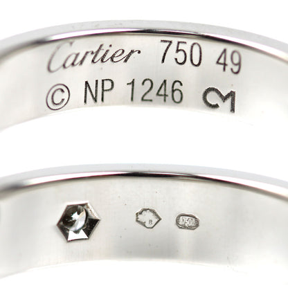 CARTIER カルティエ K18WG ホワイトゴールド ミニラブ 1P ダイヤ リング・指輪 B4050549 ダイヤモンド 9号 49 4.5g レディース【中古】【美品】