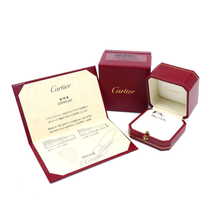 CARTIER カルティエ K18WG ホワイトゴールド ミニラブ 1P ダイヤ リング・指輪 B4050549 ダイヤモンド 9号 49 4.5g レディース【中古】【美品】