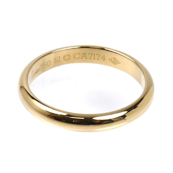 CARTIER カルティエ K18YG イエローゴールド 1895ウェディング リング・指輪 20.5号 61 4.9g メンズ【中古】【美品】
