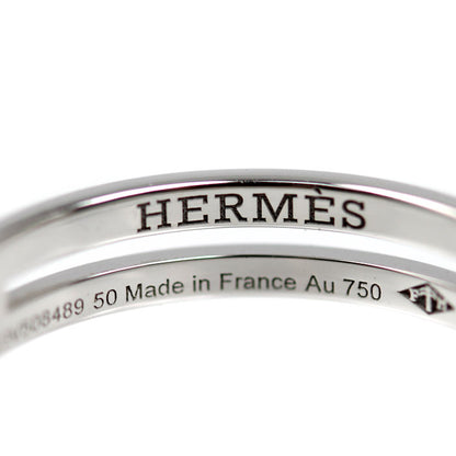 HERMES エルメス K18WG ホワイトゴールド アリアンヌ リング・指輪 H119834B 10号 50 3.0g レディース【中古】【美品】