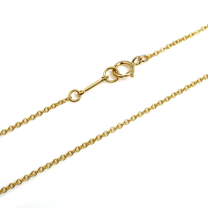 TIFFANY&Co. ティファニー K18YG イエローゴールド スモールクロス ネックレス 3.7g 40cm レディース【中古】