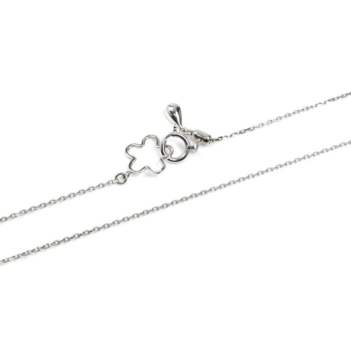 小寺智子 K18WG ホワイトゴールド ネックレス ダイヤモンド0.31ct 4.6g ～75cm ロングフリーチェーン レディース【中古】【美品】