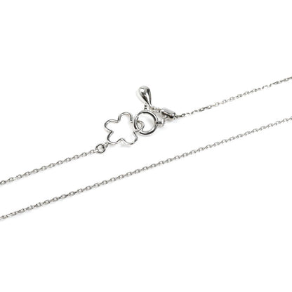 小寺智子 K18WG ホワイトゴールド ネックレス ダイヤモンド0.31ct 4.6g ～75cm ロングフリーチェーン レディース【中古】【美品】