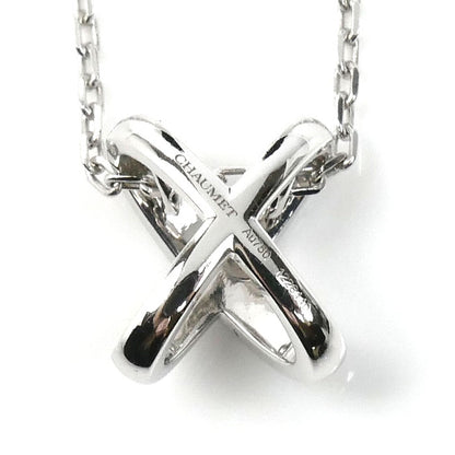 Chaumet ショーメ K18WG ホワイトゴールド ジュ ドゥ リアン ネックレス ダイヤモンド 4.6g 37/39/42cm レディース【中古】【美品】
