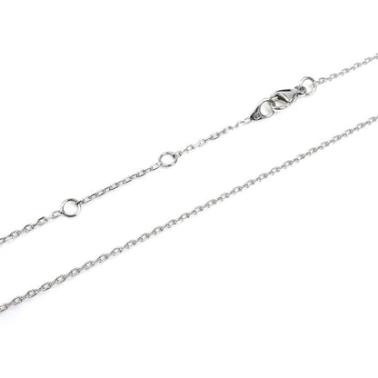 Chaumet ショーメ K18WG ホワイトゴールド ジュ ドゥ リアン ネックレス ダイヤモンド 4.6g 37/39/42cm レディース【中古】【美品】