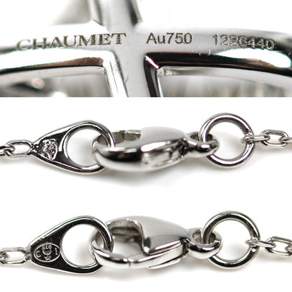 Chaumet ショーメ K18WG ホワイトゴールド ジュ ドゥ リアン ネックレス ダイヤモンド 4.6g 37/39/42cm レディース【中古】【美品】