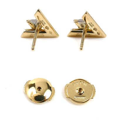 LOUIS VUITTON ルイ・ヴィトン K18YG イエローゴールド ヴォルト ワン ピアス Q96969 ダイヤモンド 3.4g セット売り レディース【中古】【美品】