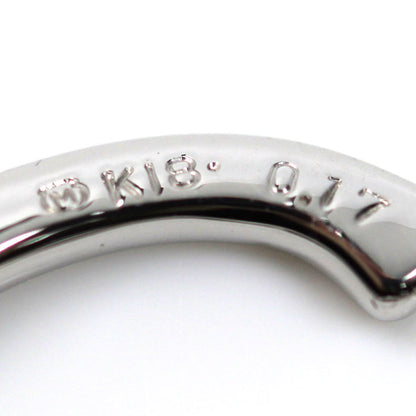 MIKIMOTO ミキモト K18WG ホワイトゴールド イヤリング イヤーカフ GE-380U ダイヤモンド0.17ct 1.8g レディース【中古】【美品】