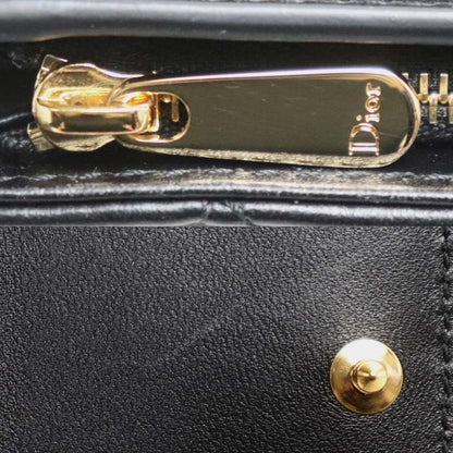 Dior ディオール カロ カナージュ ハイビスカス クリスタル L ジップウォレット 三つ折り財布 ブラック S4207UHNN_M900 レディース【中古】【美品】