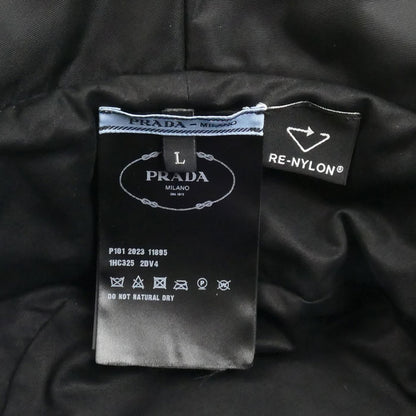 PRADA プラダ トライアングルロゴ バケットハット ハット ブラック 1HC325 2DV4 L レディース【中古】