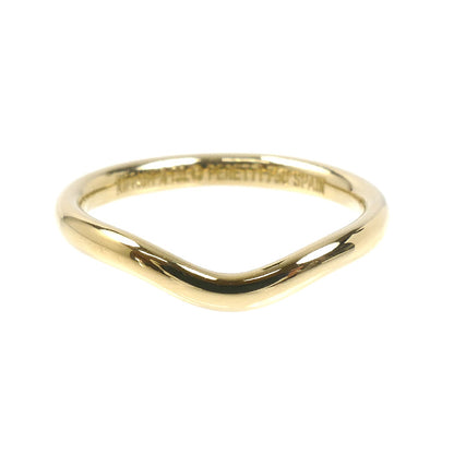 TIFFANY&Co. ティファニー K18YG イエローゴールド カーブドバンド リング・指輪 60016745 8号 2.5g レディース【中古】【美品】