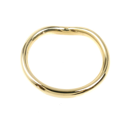 TIFFANY&Co. ティファニー K18YG イエローゴールド カーブドバンド リング・指輪 60016745 8号 2.5g レディース【中古】【美品】