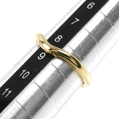 TIFFANY&Co. ティファニー K18YG イエローゴールド カーブドバンド リング・指輪 60016745 8号 2.5g レディース【中古】【美品】