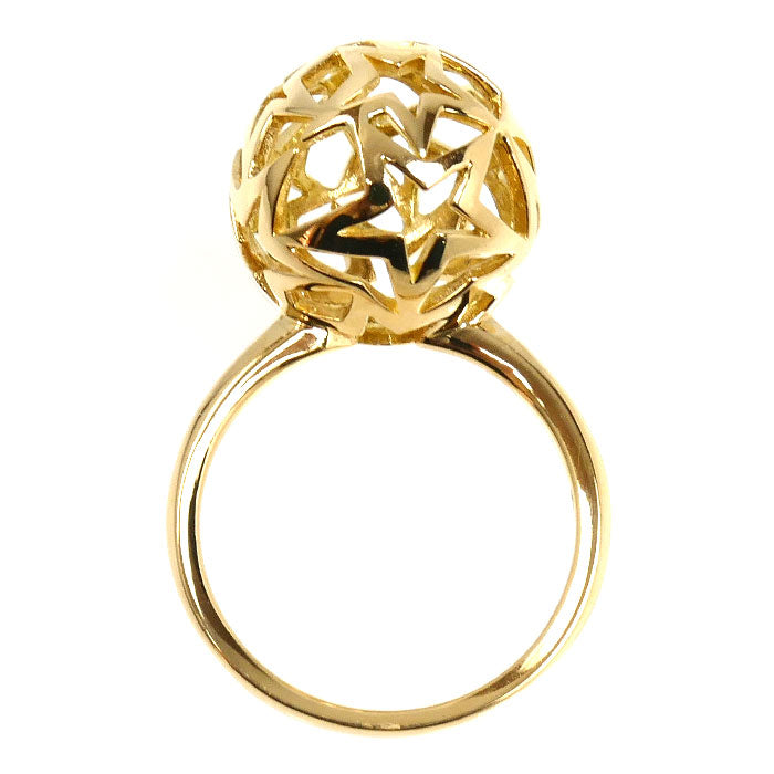 STAR JEWELRY スタージュエリー K18YG イエローゴールド リング・指輪 ダイヤモンド0.02ct 8号 4.3g レディース【中古】