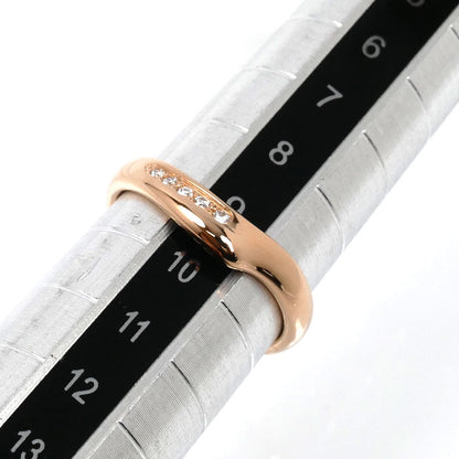 TIFFANY&Co. ティファニー K18PG ピンクゴールド オープンハートバンド ダイヤリング リング・指輪 ダイヤモンド 9号 3.0g レディース【中古】【美品】