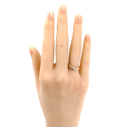 TIFFANY&Co. ティファニー K18PG ピンクゴールド オープンハートバンド ダイヤリング リング・指輪 ダイヤモンド 9号 3.0g レディース【中古】【美品】